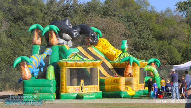 Giant King Kong Inflatable Combo Childrens Bouncy Castle With Slide
