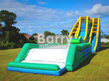 Giant Inflatable Water Slide , Tallest Inflatable Roller Coaster Slide N Drop Kick