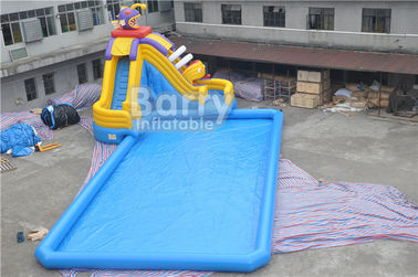 CE Certificate Inflatable Water Park , Inflatable Pool With Piranha Slide with Pool