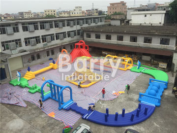 Giant 22 * 25m Adult Amazing Inflatable Water Park With Air Blower / Repair Material