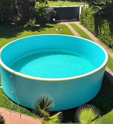 Easy To Clean Foldable Drop Stitch Inflatable Pool And Logo Printed Portable Drop Stich Pool