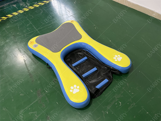 High Stability Non-Slip Upgraded Steps Inflatable Portable Floating Dog Boat Ramp Pool Ladder Inflatable Water Dogs Pup Plank