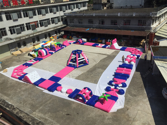 Water Fun With Our Customized Inflatable Floating Water Park And Air Blower