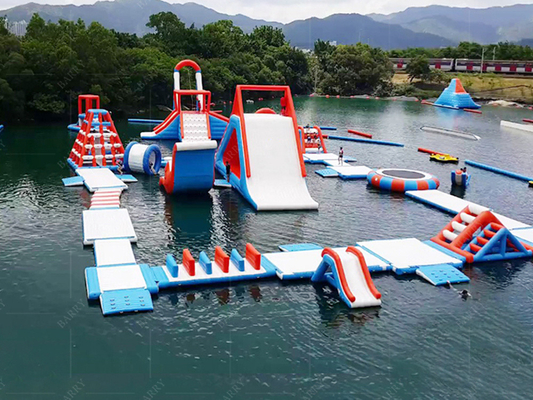 Customized Blow-up Floating Aquatic Playground Perfect Addition To Water Park Experience