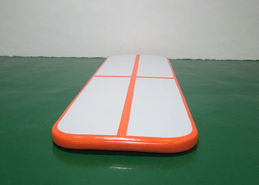 Orange Small 3m / 10ft Gymnastics Equipment Tumble Track Inflatable Air Track Set