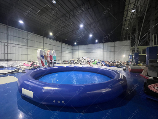 Round Small Blue Great Fun Summer Kids Inflatable Pool For Paddle Boats Water Balls
