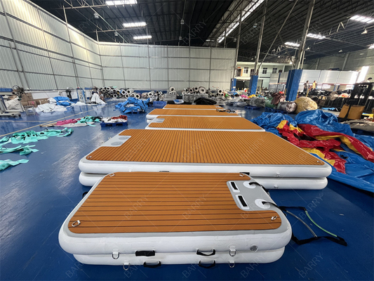 Drop Stitch Inflatable Motorboat Platform Yacht Dock Platform