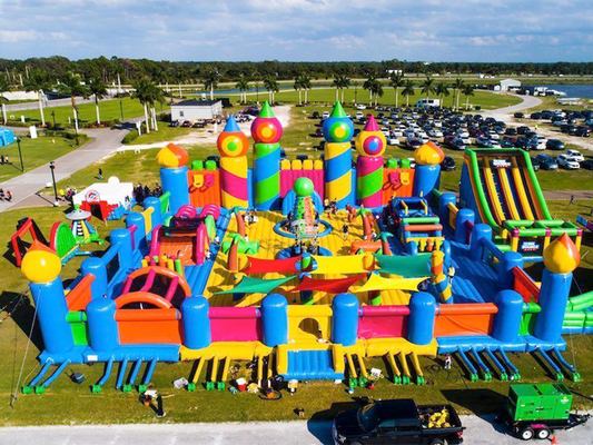 The World'S Largest Inflatable Theme Park Hits Australia Big Bouncer Playground