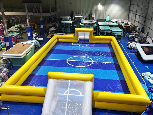 Inflatable Soccer Field 20x10m PVC Tarpaulin with Air Blower