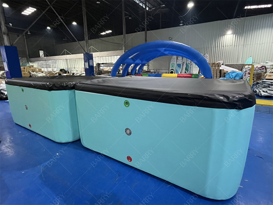 Commercial Custom Color Pvc Dwf Kids Pool With Cover Inflatable Pool Drop Stitch Fabric Swimming Water Pool