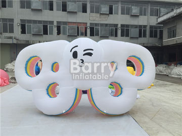 PVC Tarpaulin Inflatable Cartoon Characters , Digital Printing Blow Up Butterfly Wing Model With LED Light