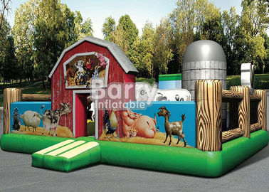 Outdoor Playground Toddler Jump House Giant Farmyard Inflatable Toddler Playground With Beautiful Logo Printing
