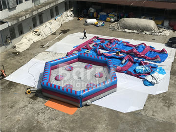 Man Standing Meltdown Rotating Inflatable Sports Games with Controller , Kids Sweeper Arm Game