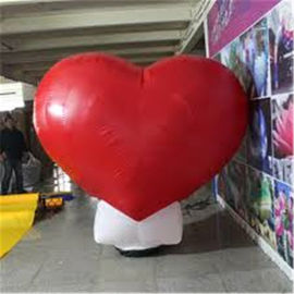Standing LED Wedding Party Decoration Inflatable Advertising Products , Large Inflatable Red Heart