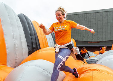Certificated Durable Insand Game Air Jump Inflatable 5k Obstacle Course for Adults
