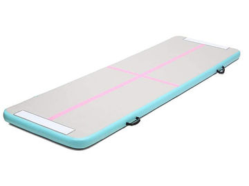 Durable DWF Drop Stitch Fabric Small Pink Inflatable Air Track For Gym With Pump