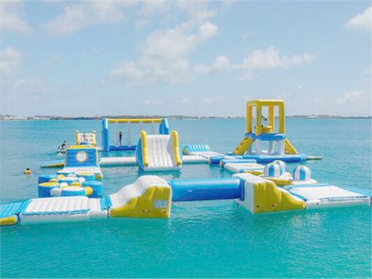 Logo Printing Aqua Sports Inflatable Floating Water Park PVC Tarpaulin
