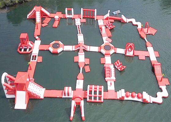 Adults Inflatable Sea Floating Water Park / Inflatable Water Play Equipment