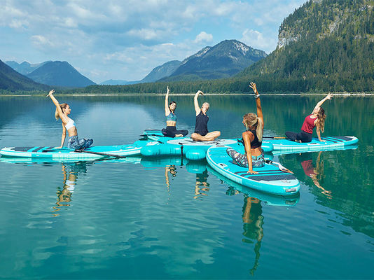 Fitness Venus Hub 8 Places YOGA Inflatable SUP Platform Paddle Board Docking Station  9'7