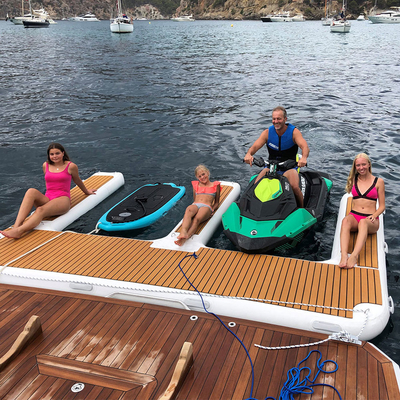 Durable Water Toys Inflatable Jet Ski Floating Dock Pontoon For Yacht