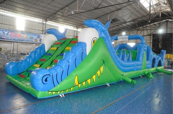 15x4x3mH Inflatable Obstacle Course Tear Resistance