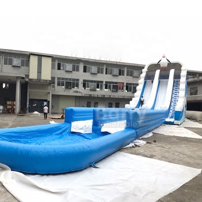 Custom Tarpaulin Outdoor Slip Inflatable Water Slides For Adult
