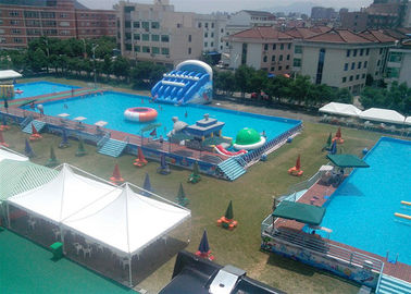 Family Metal Frame Pool With Waterproof PVC , Swimming Pool Equipment Set
