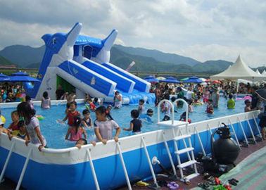 Commercial Rectangular Above Ground 12ft Steel Framed Swimming Pools