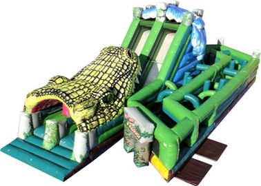 Giant Inflatable Obstacle Course , Playground Outdoor Obstacle Course For Students