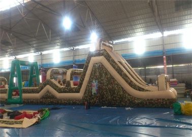 Huge Inflatable Obstacle Course For Adults , Inflatable Outdoor Play Equipment
