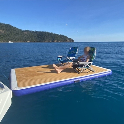 OEM Inflatable Floating Dock Drop Stitch PVC Ocean Floats And Rafts