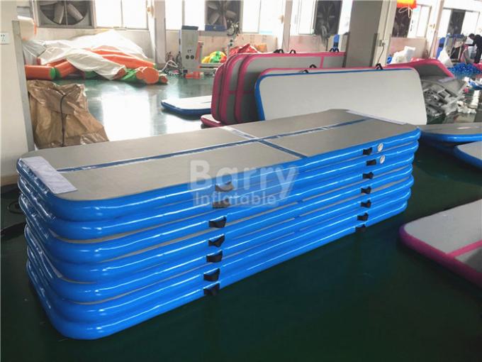 Blue Air Tumble Track And Gymnastic Equipment , Air Track For Gymnastics